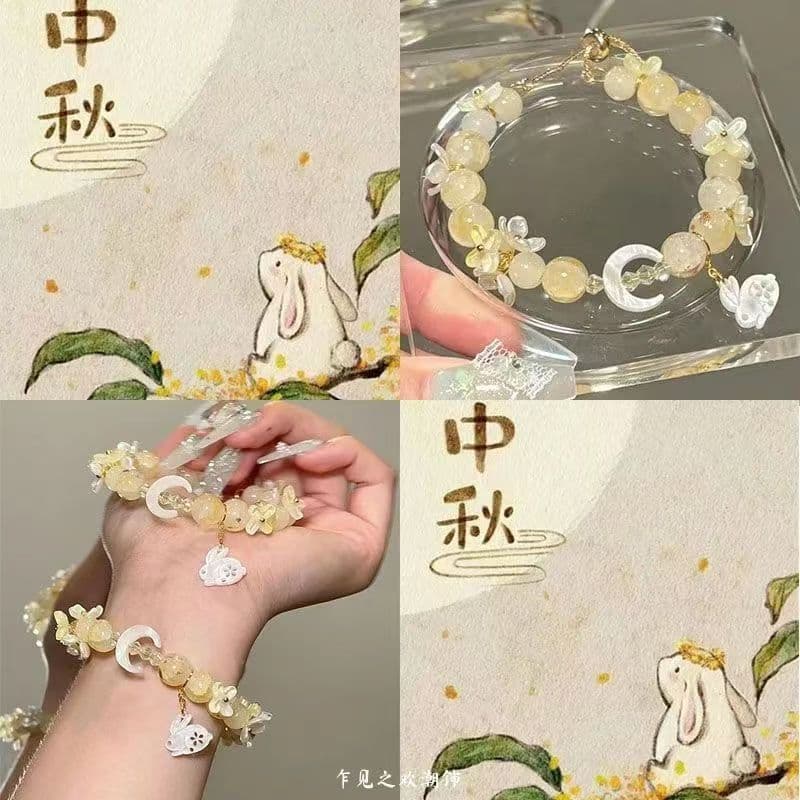Vòng tay đính cườm có hương thơm Osmanthus Vòng tay đính cườm có hương thơm Osmanthus